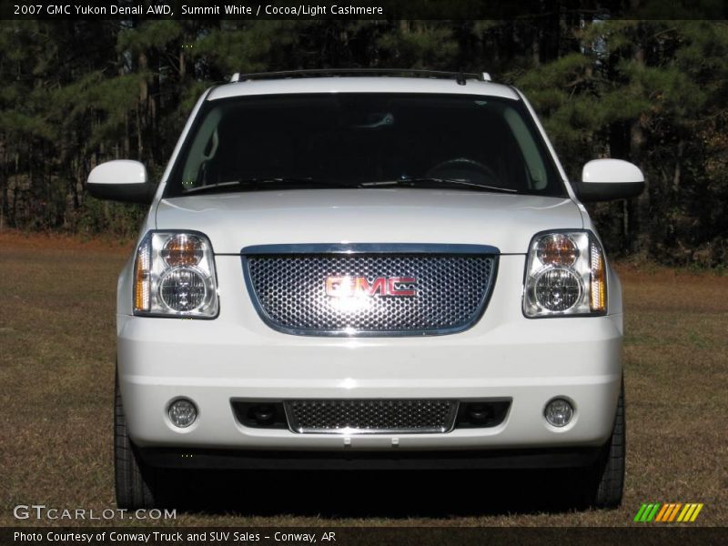 Summit White / Cocoa/Light Cashmere 2007 GMC Yukon Denali AWD