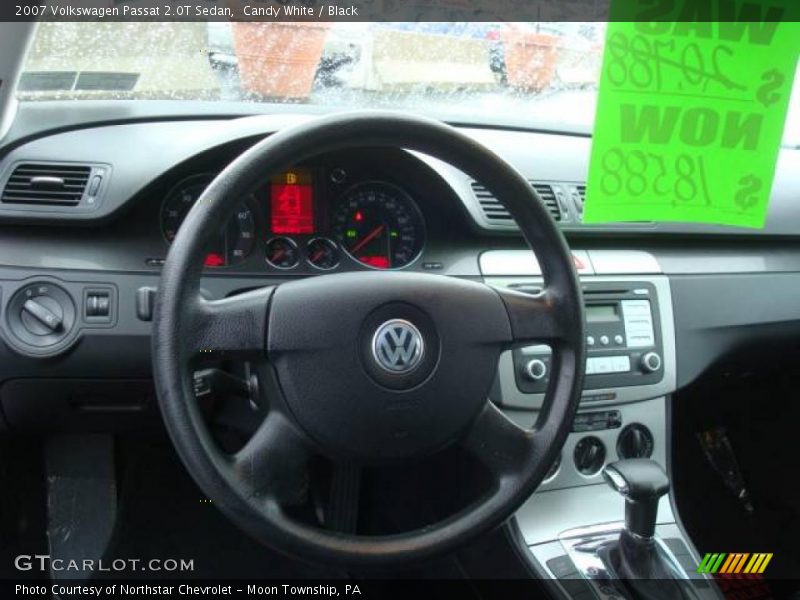 Candy White / Black 2007 Volkswagen Passat 2.0T Sedan