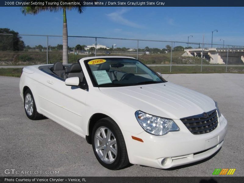 Stone White / Dark Slate Gray/Light Slate Gray 2008 Chrysler Sebring Touring Convertible