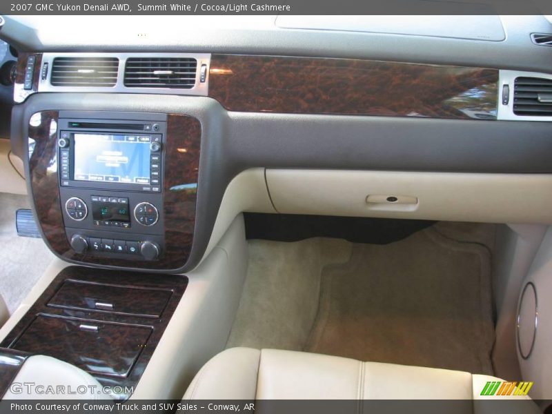 Summit White / Cocoa/Light Cashmere 2007 GMC Yukon Denali AWD