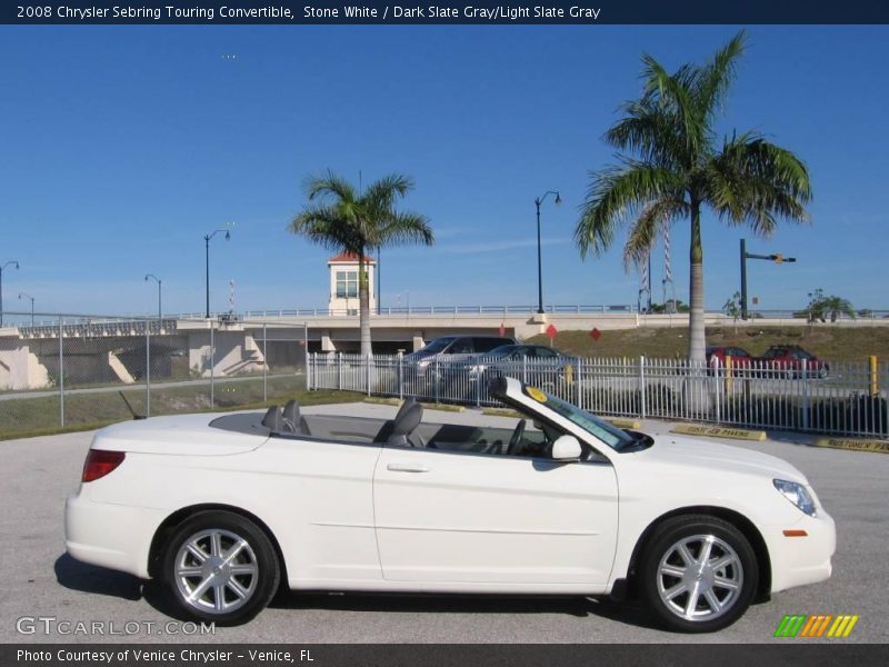 Stone White / Dark Slate Gray/Light Slate Gray 2008 Chrysler Sebring Touring Convertible