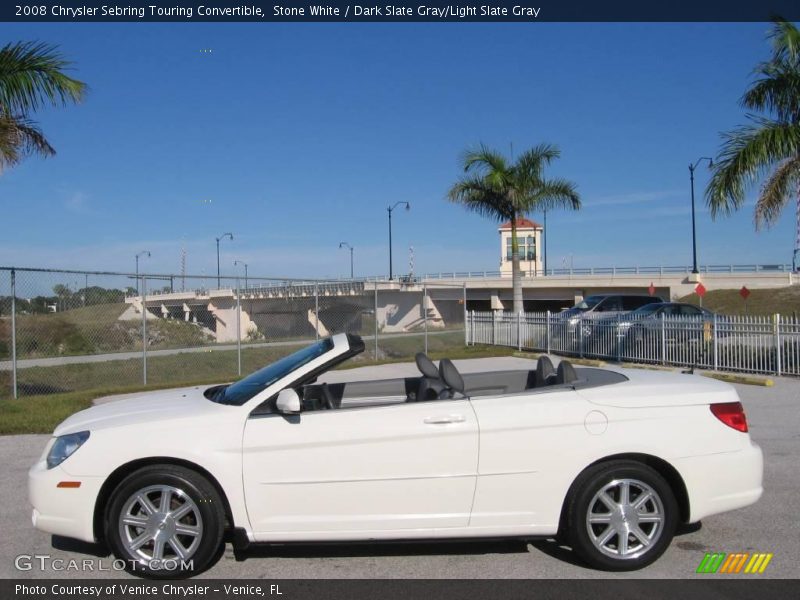 Stone White / Dark Slate Gray/Light Slate Gray 2008 Chrysler Sebring Touring Convertible