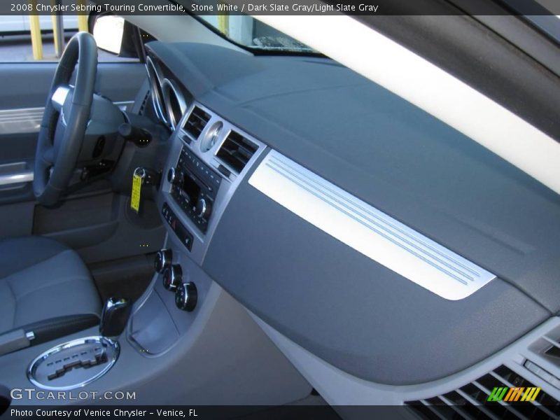 Stone White / Dark Slate Gray/Light Slate Gray 2008 Chrysler Sebring Touring Convertible