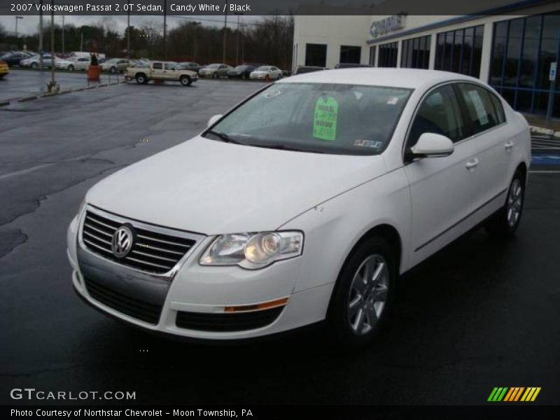 Candy White / Black 2007 Volkswagen Passat 2.0T Sedan