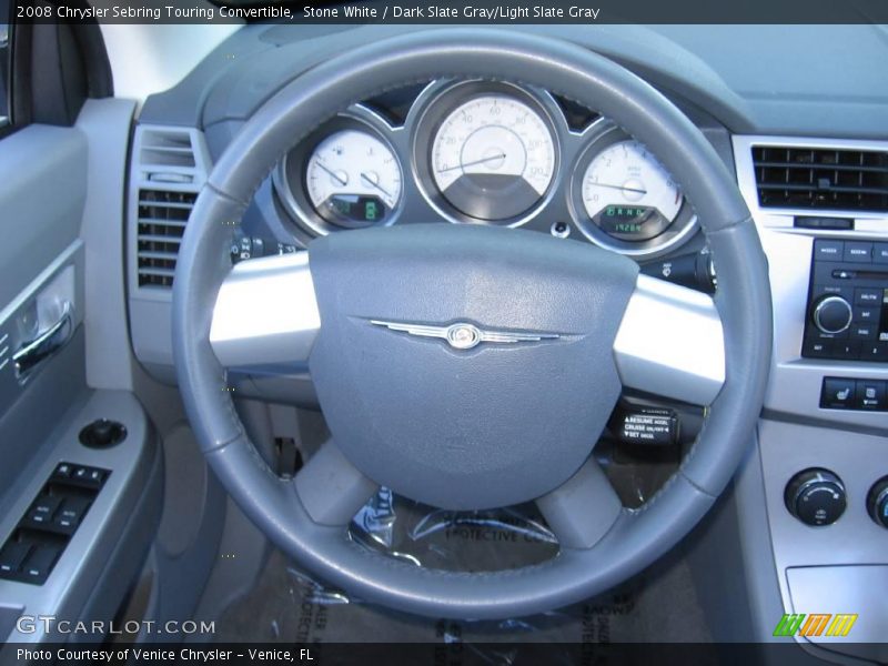 Stone White / Dark Slate Gray/Light Slate Gray 2008 Chrysler Sebring Touring Convertible