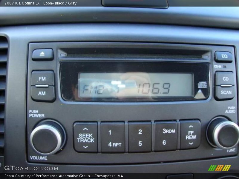 Ebony Black / Gray 2007 Kia Optima LX