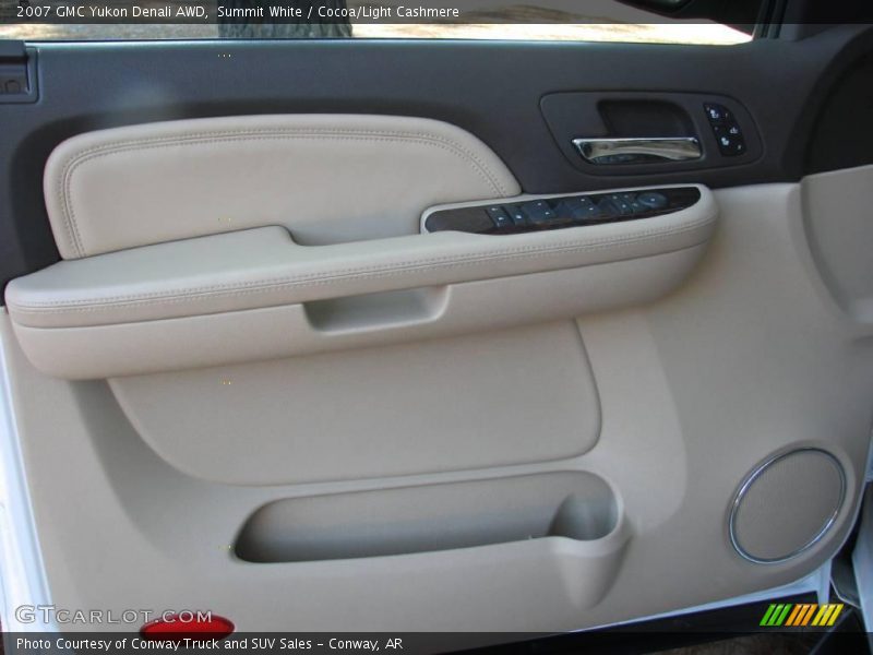 Summit White / Cocoa/Light Cashmere 2007 GMC Yukon Denali AWD