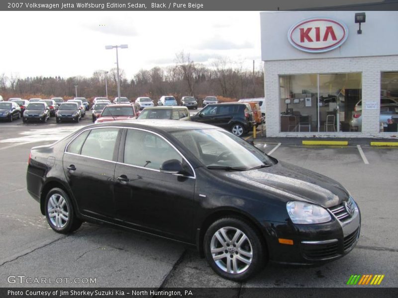 Black / Pure Beige 2007 Volkswagen Jetta Wolfsburg Edition Sedan