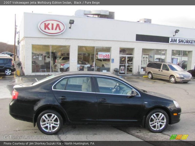 Black / Pure Beige 2007 Volkswagen Jetta Wolfsburg Edition Sedan