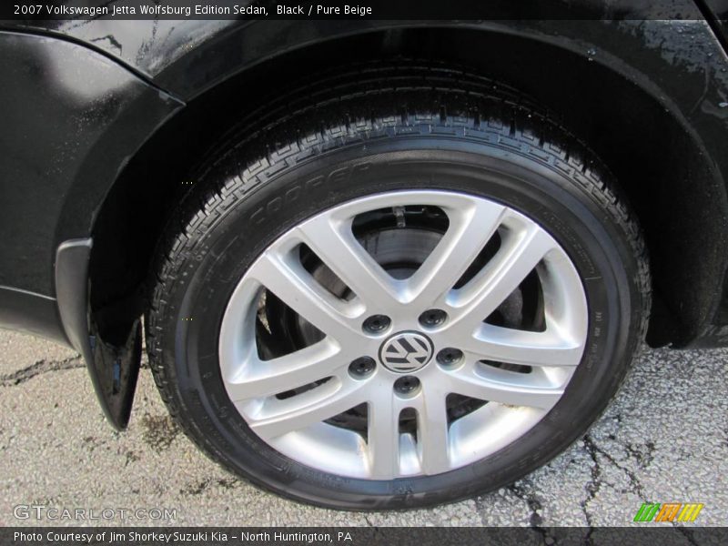 Black / Pure Beige 2007 Volkswagen Jetta Wolfsburg Edition Sedan
