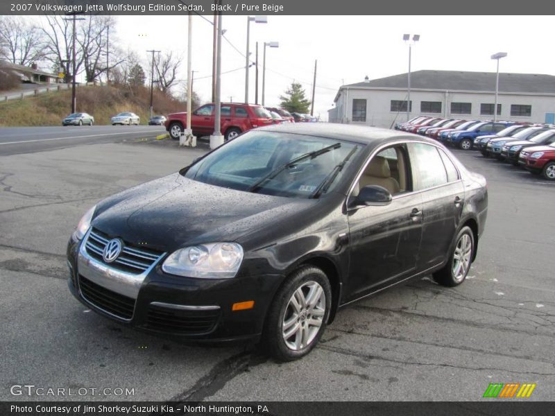 Black / Pure Beige 2007 Volkswagen Jetta Wolfsburg Edition Sedan