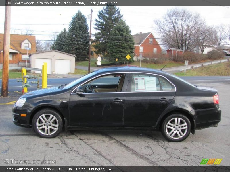 Black / Pure Beige 2007 Volkswagen Jetta Wolfsburg Edition Sedan