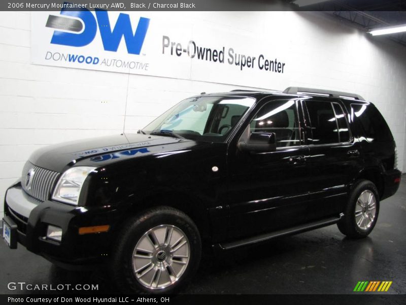 Black / Charcoal Black 2006 Mercury Mountaineer Luxury AWD