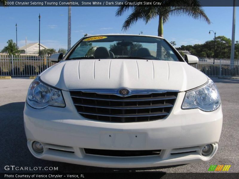 Stone White / Dark Slate Gray/Light Slate Gray 2008 Chrysler Sebring Touring Convertible