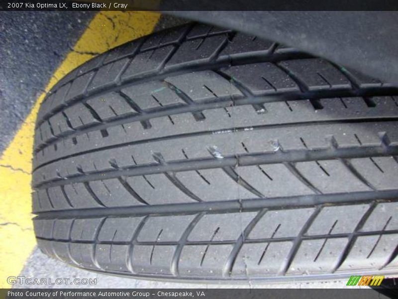Ebony Black / Gray 2007 Kia Optima LX