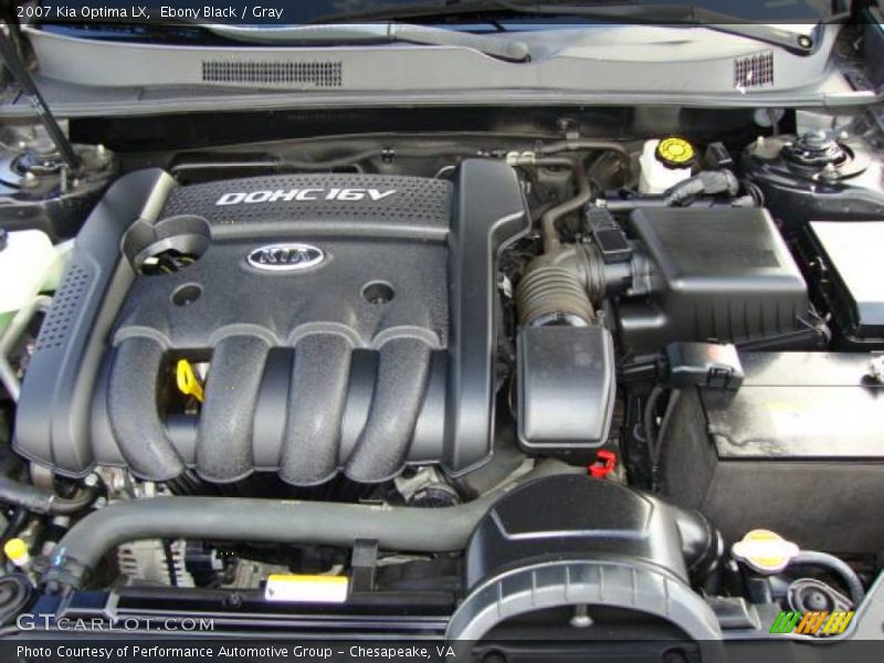Ebony Black / Gray 2007 Kia Optima LX