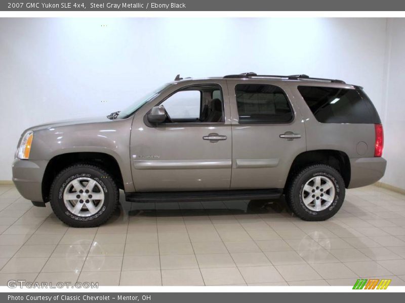 Steel Gray Metallic / Ebony Black 2007 GMC Yukon SLE 4x4