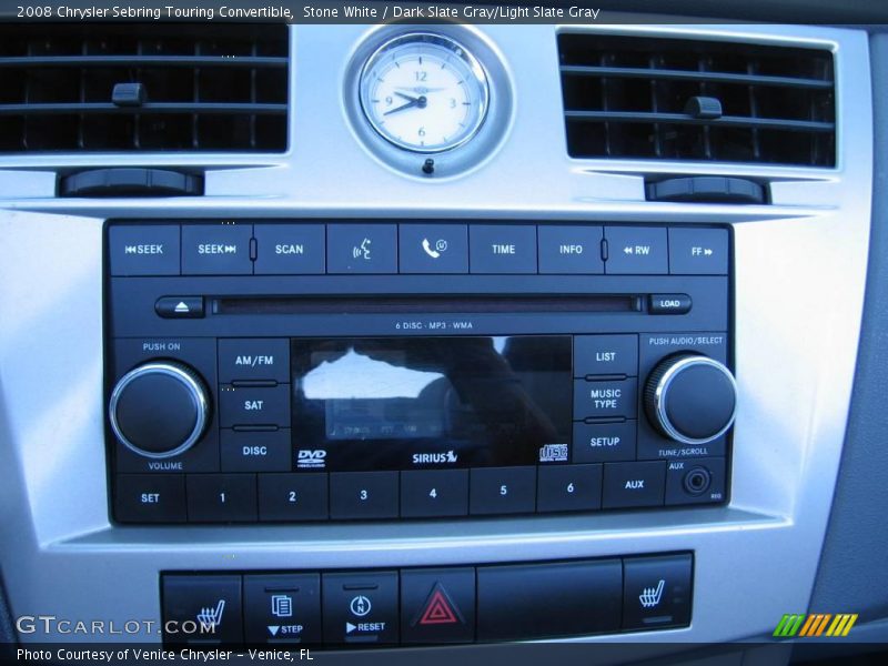 Stone White / Dark Slate Gray/Light Slate Gray 2008 Chrysler Sebring Touring Convertible