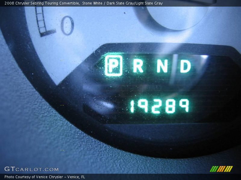 Stone White / Dark Slate Gray/Light Slate Gray 2008 Chrysler Sebring Touring Convertible