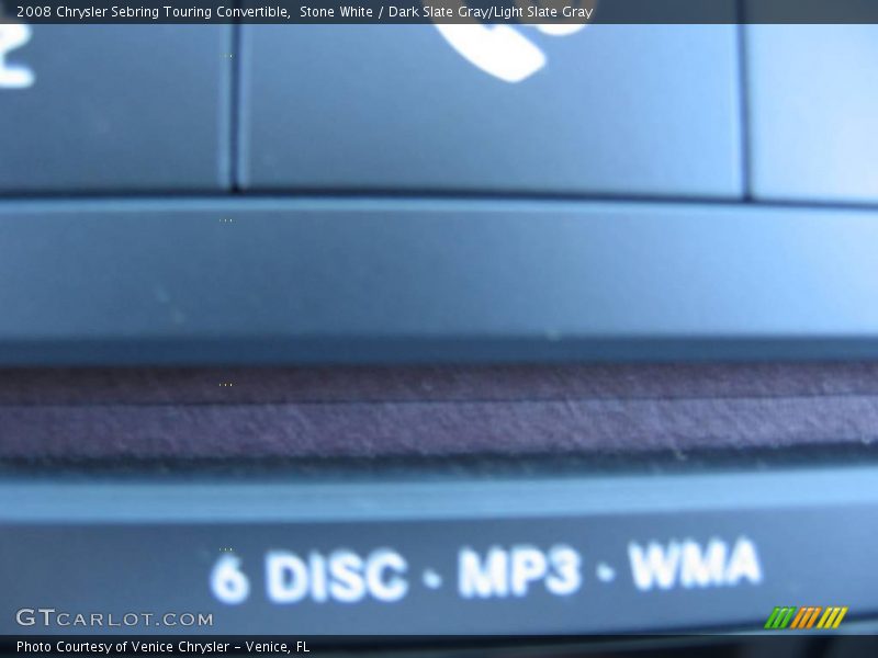 Stone White / Dark Slate Gray/Light Slate Gray 2008 Chrysler Sebring Touring Convertible