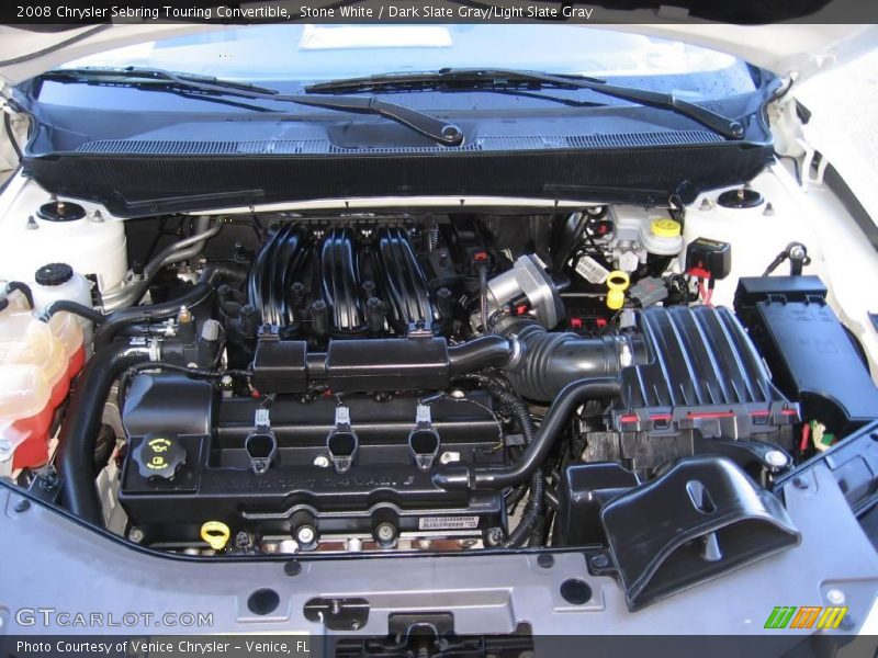 Stone White / Dark Slate Gray/Light Slate Gray 2008 Chrysler Sebring Touring Convertible