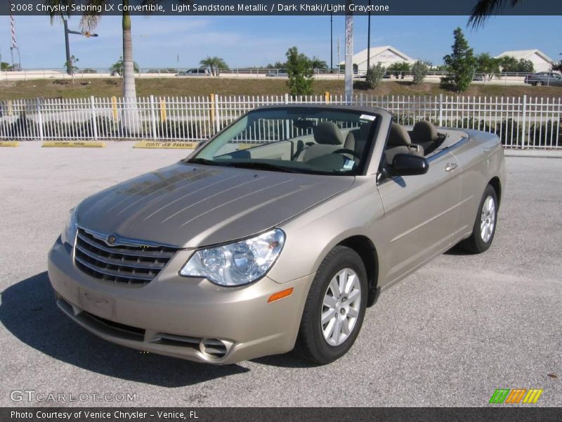 Light Sandstone Metallic / Dark Khaki/Light Graystone 2008 Chrysler Sebring LX Convertible