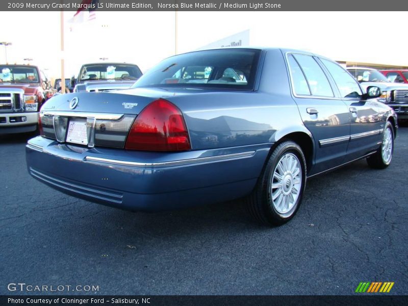 Norsea Blue Metallic / Medium Light Stone 2009 Mercury Grand Marquis LS Ultimate Edition