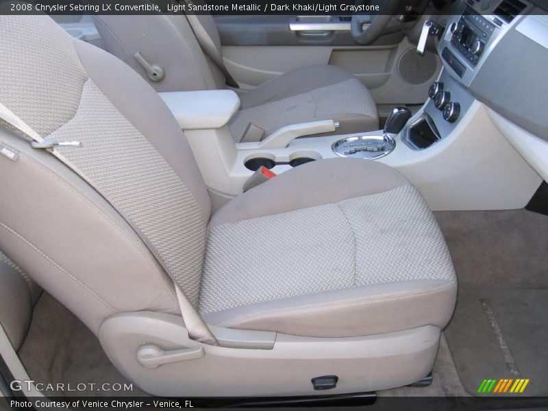 Light Sandstone Metallic / Dark Khaki/Light Graystone 2008 Chrysler Sebring LX Convertible