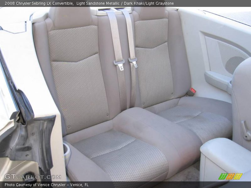 Light Sandstone Metallic / Dark Khaki/Light Graystone 2008 Chrysler Sebring LX Convertible