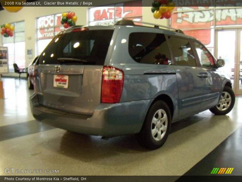 Glacier Blue Metallic / Beige 2008 Kia Sedona LX