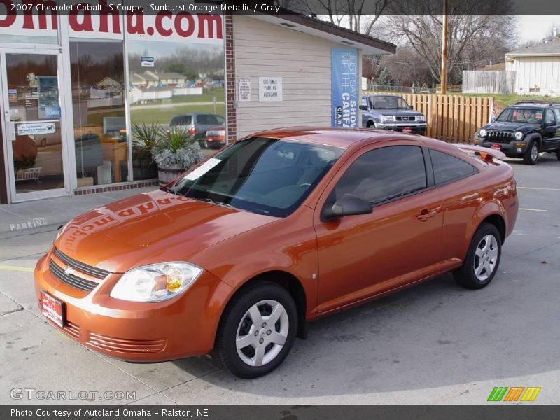 Sunburst Orange Metallic / Gray 2007 Chevrolet Cobalt LS Coupe