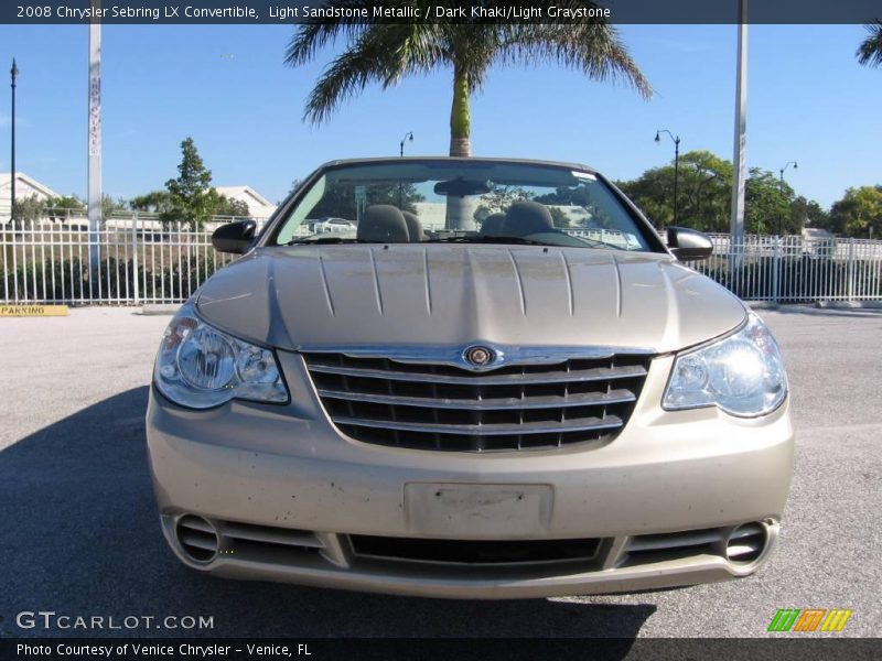Light Sandstone Metallic / Dark Khaki/Light Graystone 2008 Chrysler Sebring LX Convertible