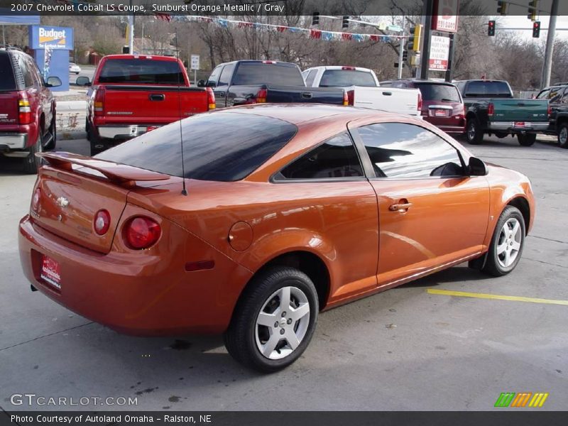 Sunburst Orange Metallic / Gray 2007 Chevrolet Cobalt LS Coupe