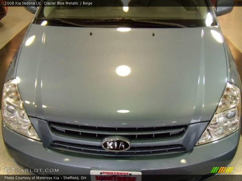 Glacier Blue Metallic / Beige 2008 Kia Sedona LX