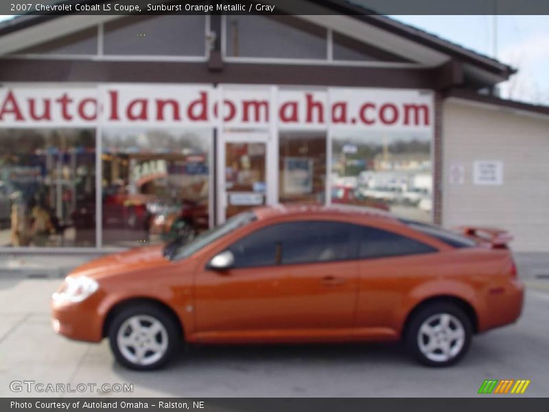 Sunburst Orange Metallic / Gray 2007 Chevrolet Cobalt LS Coupe