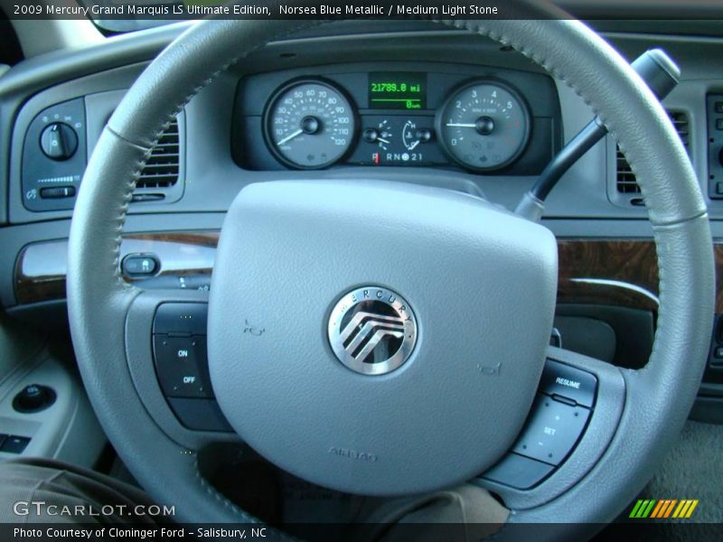 Norsea Blue Metallic / Medium Light Stone 2009 Mercury Grand Marquis LS Ultimate Edition