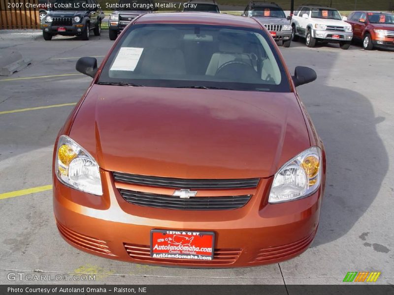 Sunburst Orange Metallic / Gray 2007 Chevrolet Cobalt LS Coupe