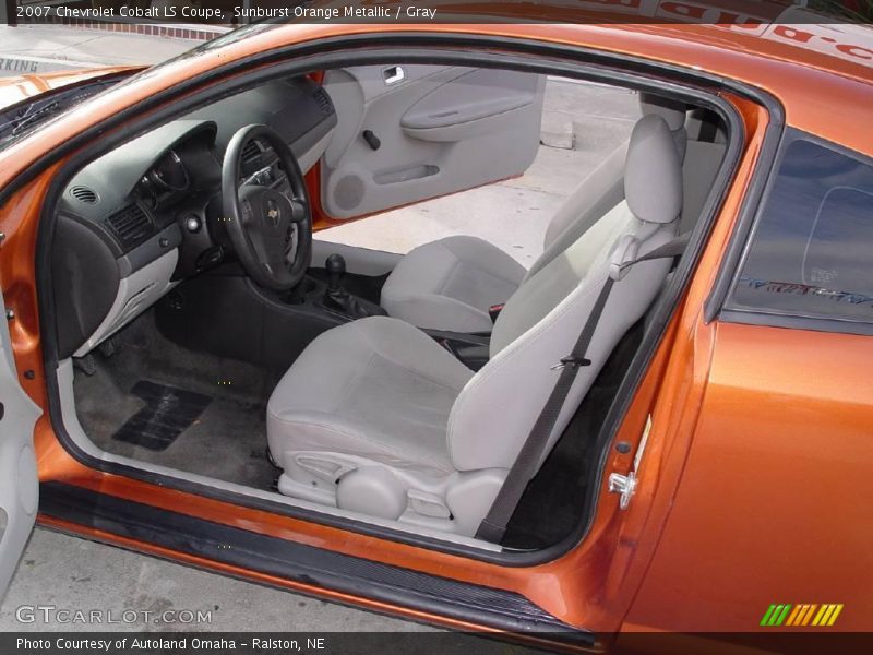 Sunburst Orange Metallic / Gray 2007 Chevrolet Cobalt LS Coupe