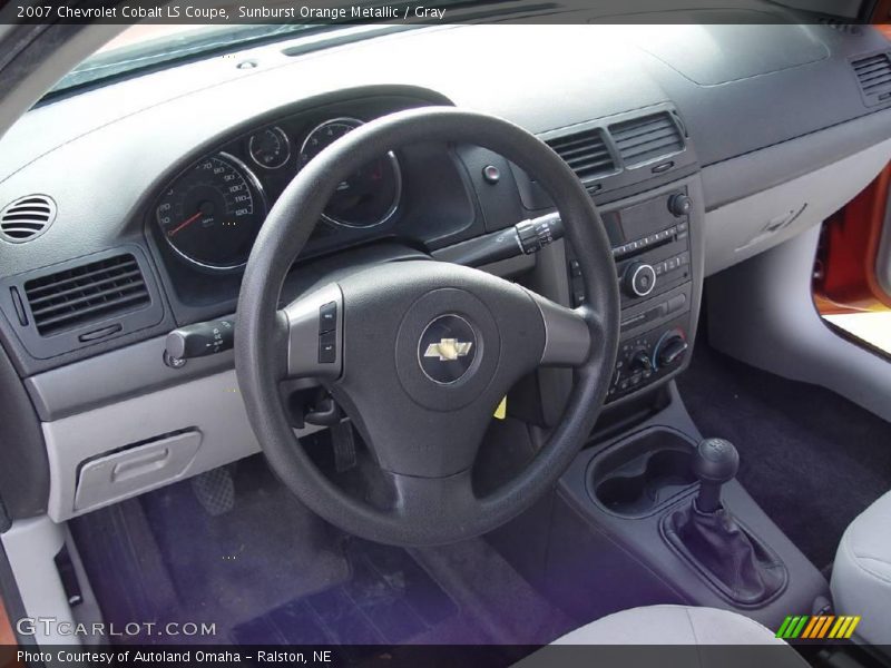 Sunburst Orange Metallic / Gray 2007 Chevrolet Cobalt LS Coupe