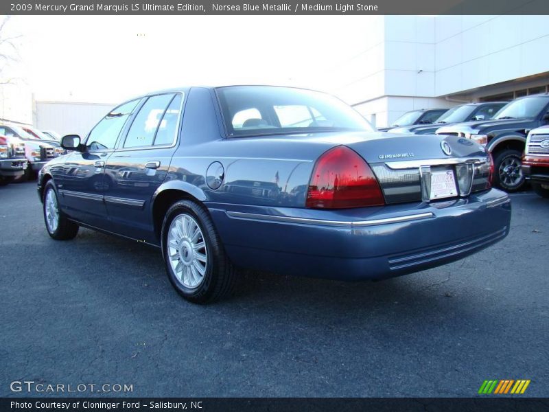 Norsea Blue Metallic / Medium Light Stone 2009 Mercury Grand Marquis LS Ultimate Edition