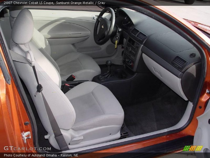 Sunburst Orange Metallic / Gray 2007 Chevrolet Cobalt LS Coupe