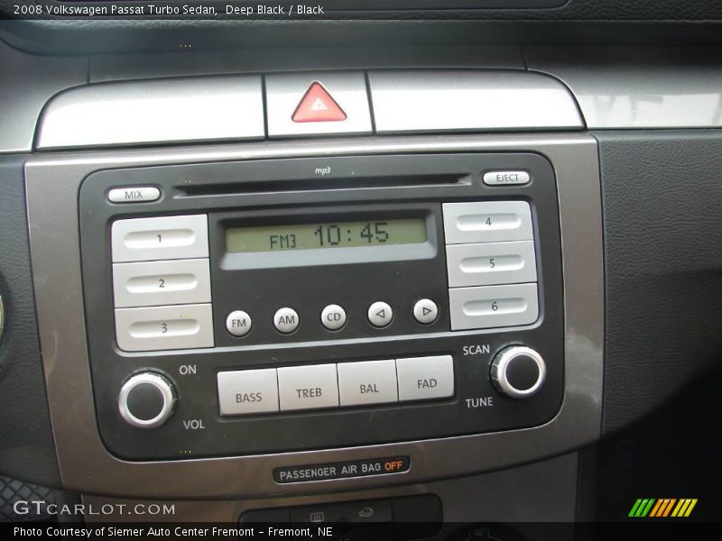 Deep Black / Black 2008 Volkswagen Passat Turbo Sedan