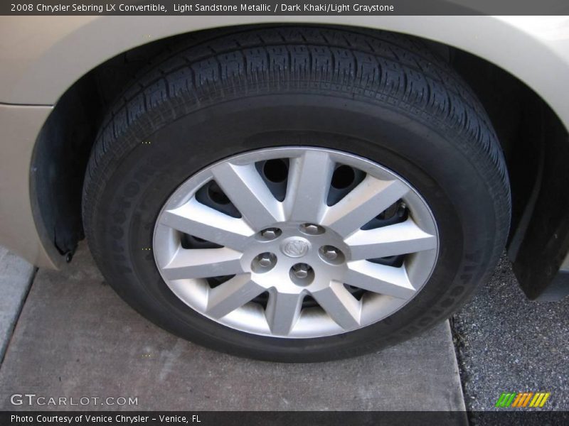 Light Sandstone Metallic / Dark Khaki/Light Graystone 2008 Chrysler Sebring LX Convertible