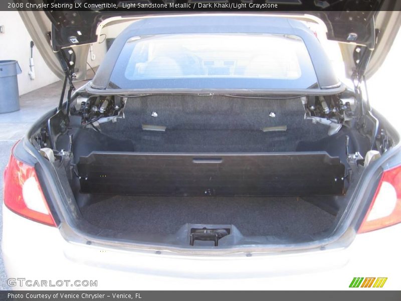 Light Sandstone Metallic / Dark Khaki/Light Graystone 2008 Chrysler Sebring LX Convertible