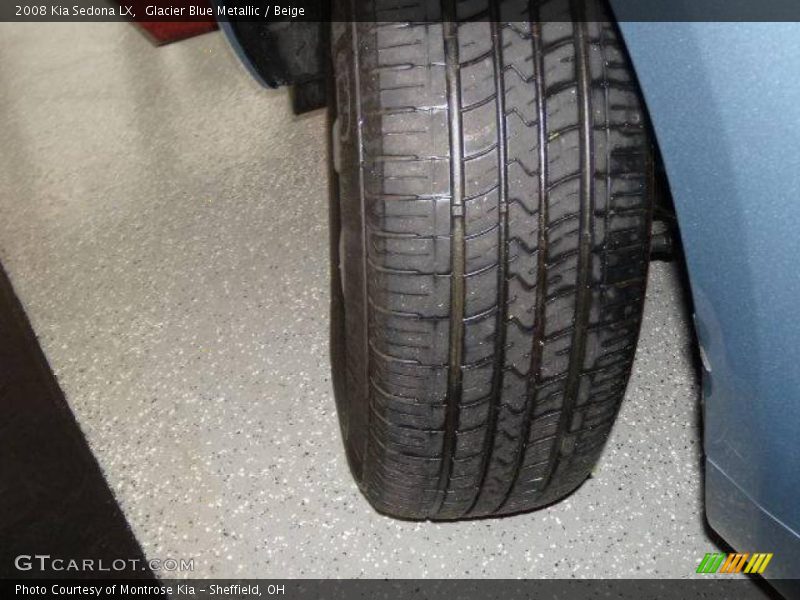 Glacier Blue Metallic / Beige 2008 Kia Sedona LX