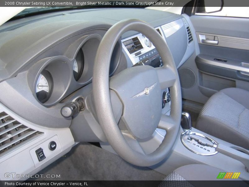 Bright Silver Metallic / Dark Slate Gray/Light Slate Gray 2008 Chrysler Sebring LX Convertible