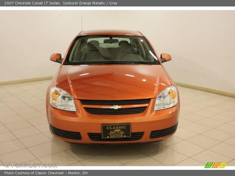 Sunburst Orange Metallic / Gray 2007 Chevrolet Cobalt LT Sedan
