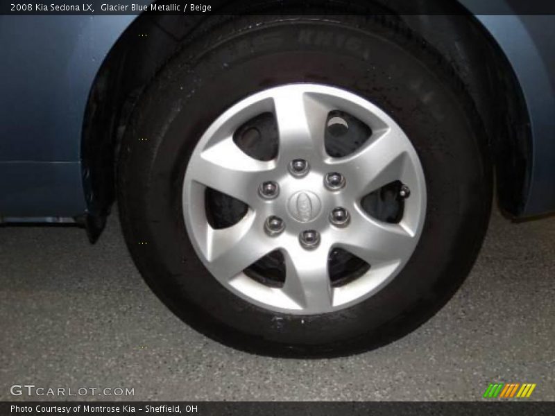 Glacier Blue Metallic / Beige 2008 Kia Sedona LX
