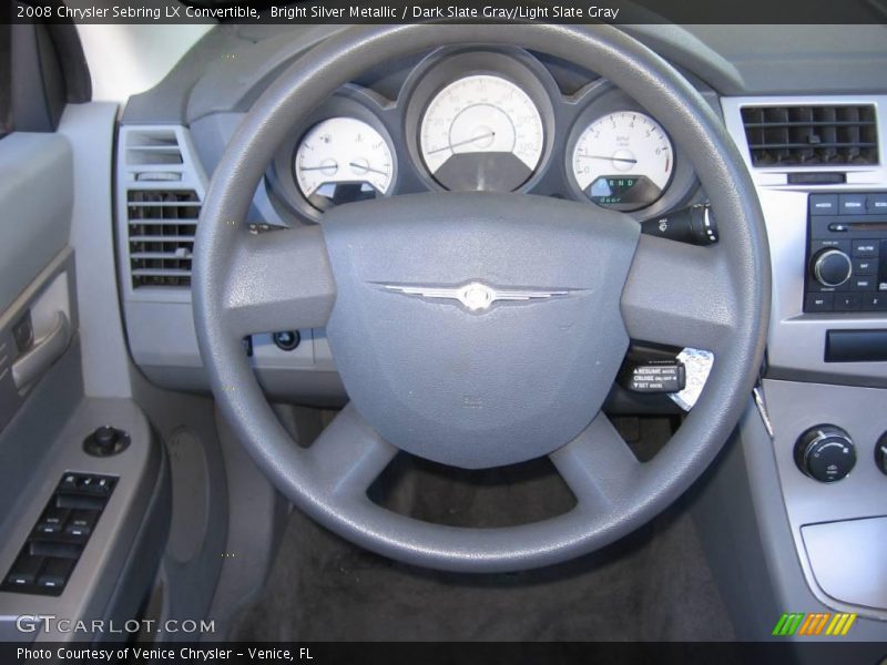 Bright Silver Metallic / Dark Slate Gray/Light Slate Gray 2008 Chrysler Sebring LX Convertible