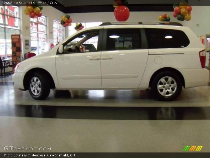 White / Gray 2008 Kia Sedona LX